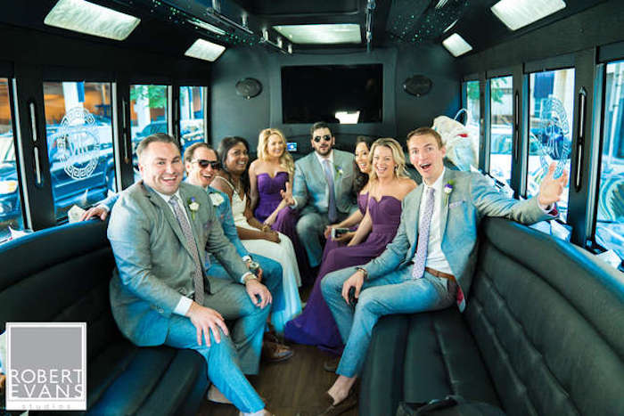 Group in Limo Coach